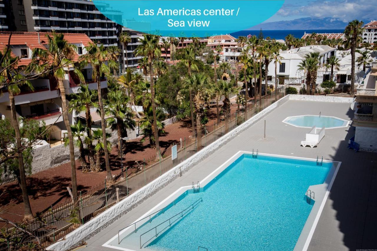 Go2Tenerife Apart'Zebra Pool & Sea View プラヤ・デ・ラス・アメリカス エクステリア 写真